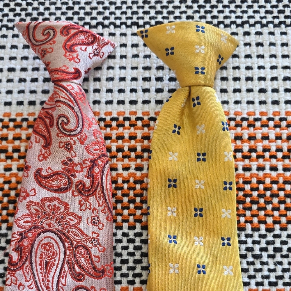 Stylish Paisley and Geometric Patterned Ties for Kids - Picture 2 of 4